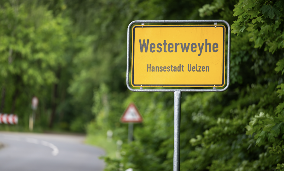 Ortsschild Westerweyhe